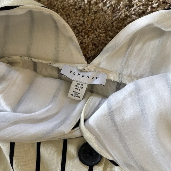 Topshop Stripe Button Front Pinafore Midi Dress
Size 6 - Picture 10 of 12